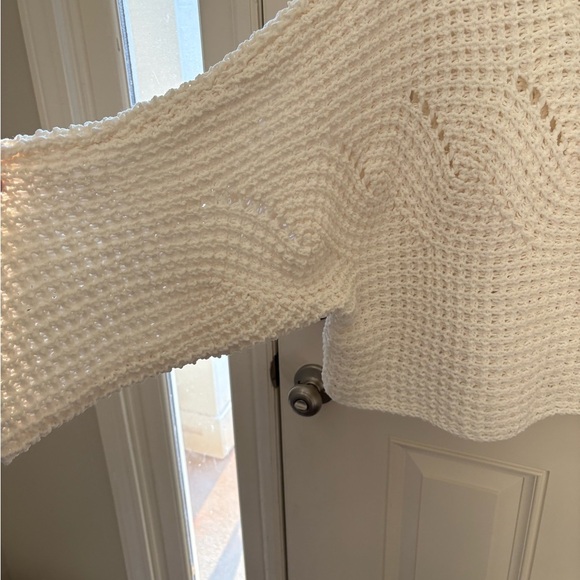 POL Open Knit Cropped Sweater Size Large - Picture 3 of 5